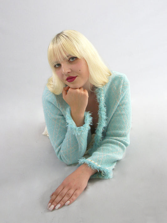 CARDIGAN MIT PERLENDETAILS