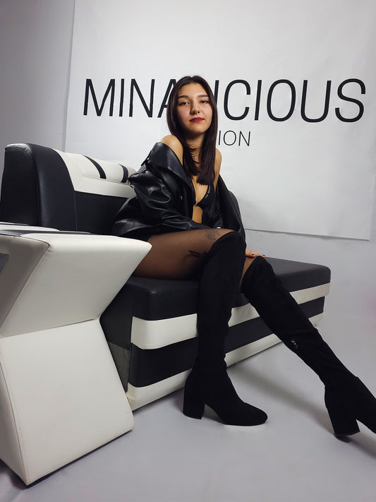 OVERSIZED KUNSTLEDERBLAZER