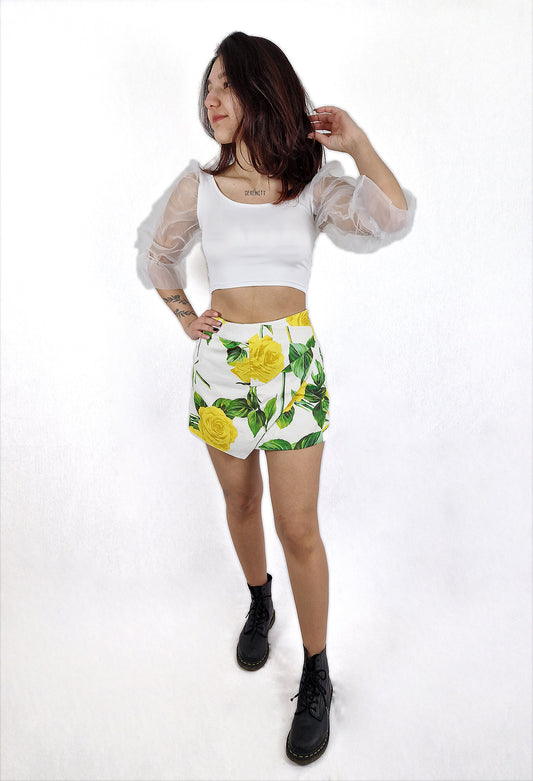 SKORT MIT BLUMENPRINT