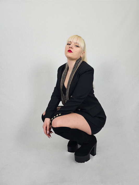 DHALIA BLAZER MIT GOLD DETAILS